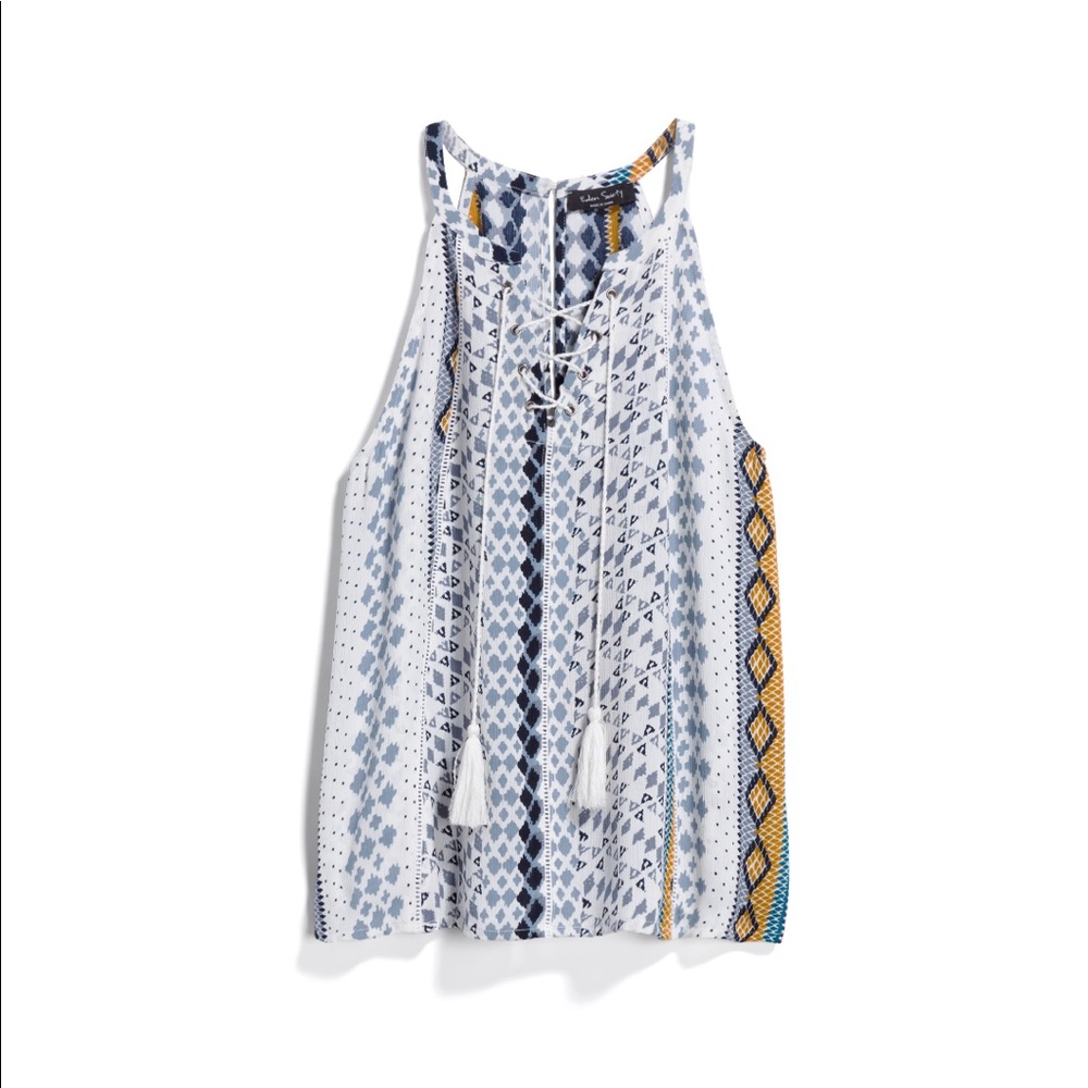 Eden Society Powatan Lace Up Top